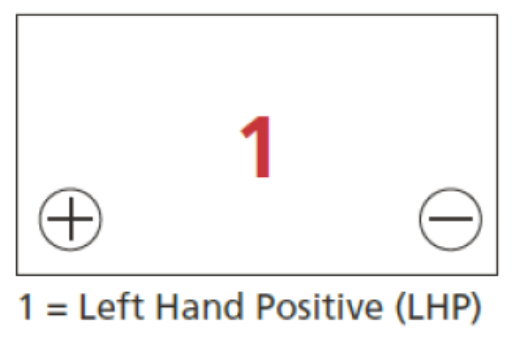 Picture of 55D23R - 12VOLT 550CCA 55AH DELKOR HEAVY DUTY CALCIUM MAINTENANCE FREE BATTERY - LHP